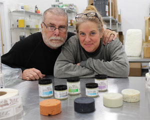 Wendy and Glen Smith, Owners of Sowing Seeds Farm and makers of Nature's Hippie all natural skin care products