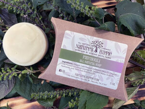 Patchouli Soap is nourishing with astringent, anti-fungal and anti-oxidant properties.