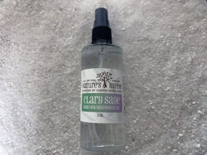 Dead Sea Magnesium Oil with Clary Sage essential oil calms and relaxes, reduces stress, improves sleep, increases circulation, and soothes skin irritations.